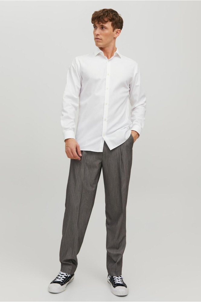 JPRBLAPARKER SHIRT L/S NOOS 12227385 WHITE